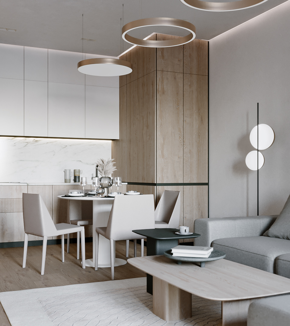 almaty architecture archviz bedroom CGI Interior interior design  living room residential visualization