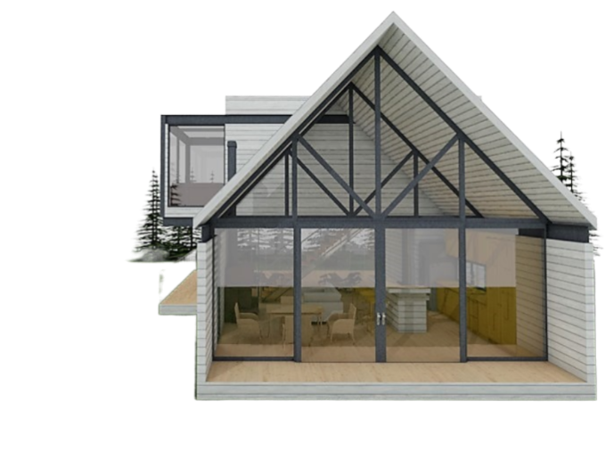 architecture cabañas chalet house interior design  visualization