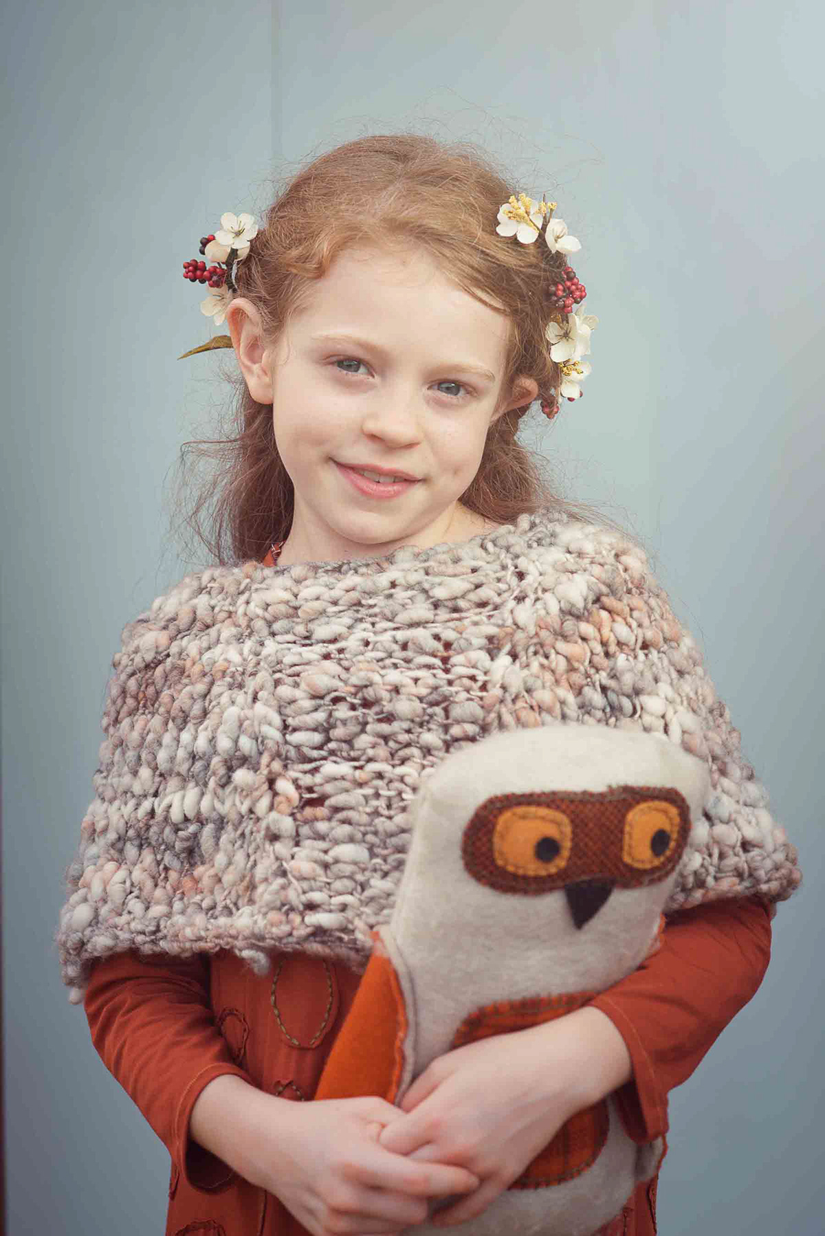 Childrenswear knitwear sweater kids Fall winter woodland rustic Hand Knit