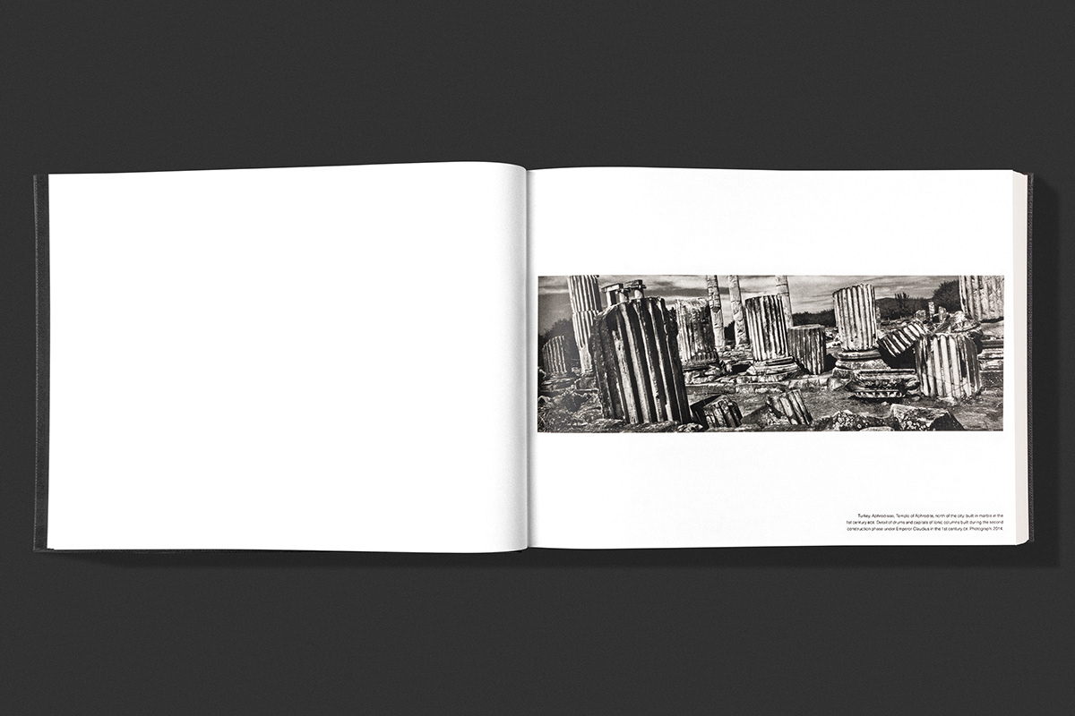 ales najbrt book brand Custom Exhibition  identity Josef Koudelka logo ruins typography  