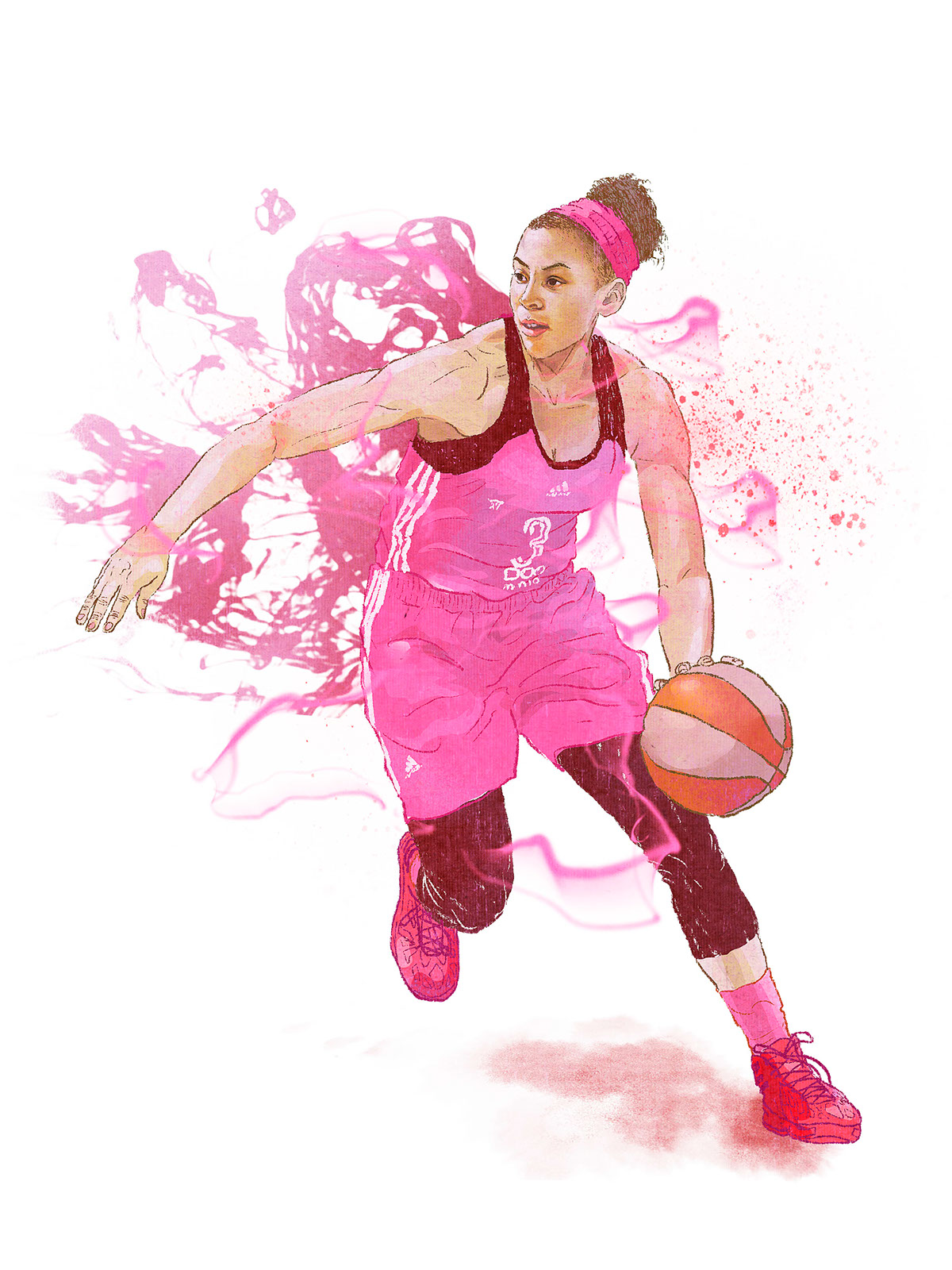 adidas adidasUS adidaswomen adidasfootwear Illustrator portrait advertisement power Magic   girls tennis basketball hockey