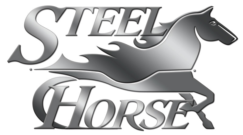 steel motorcycle Bike fine art design Racing graphics horse logo