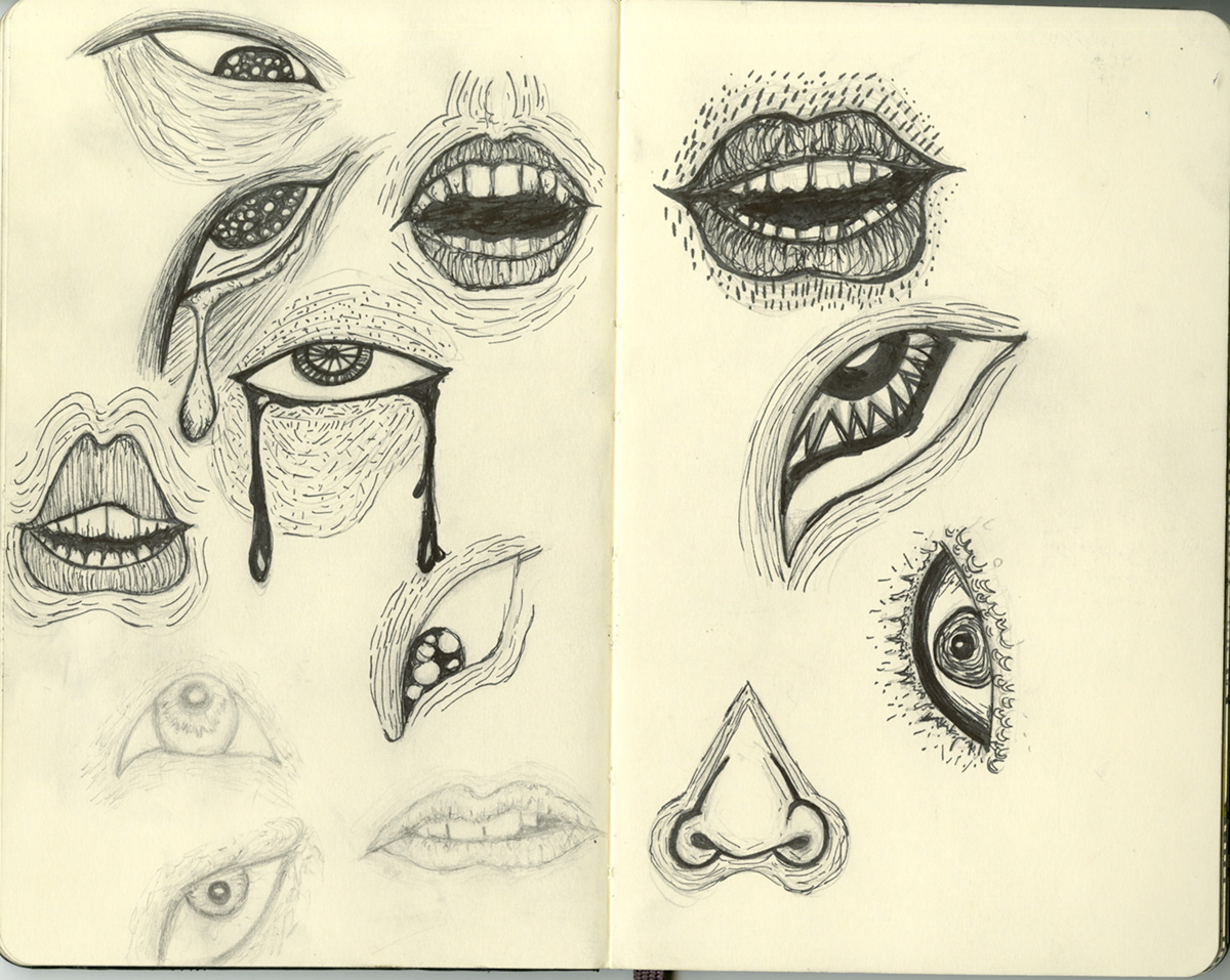 sketches moleskine drawings