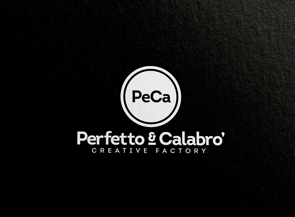 adobe portfolio logo negative space brand corporate Logotype letterpress business card Stationery type peca creative factory brand logo collection Image Identity visual identity