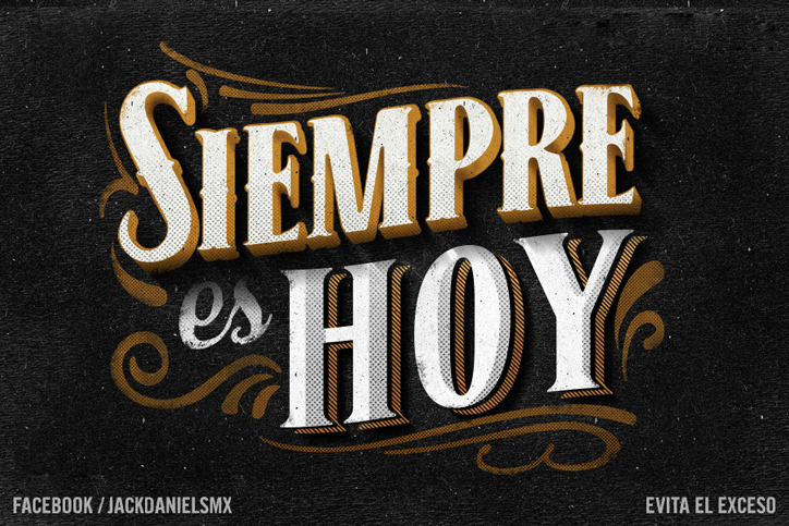 type lettering jack daniels design alcohol mexico fanpage social media woodcut engraving