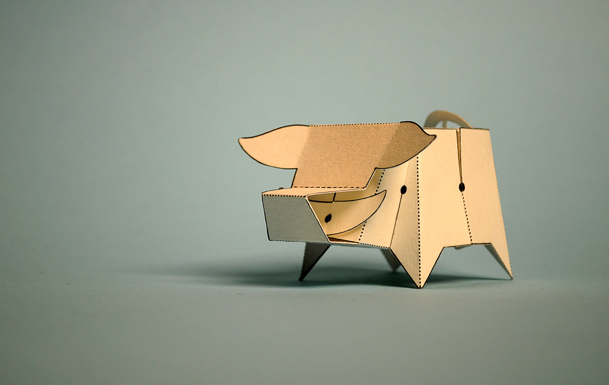 Glueless Paper Animals (JUST FOLD) on Behance