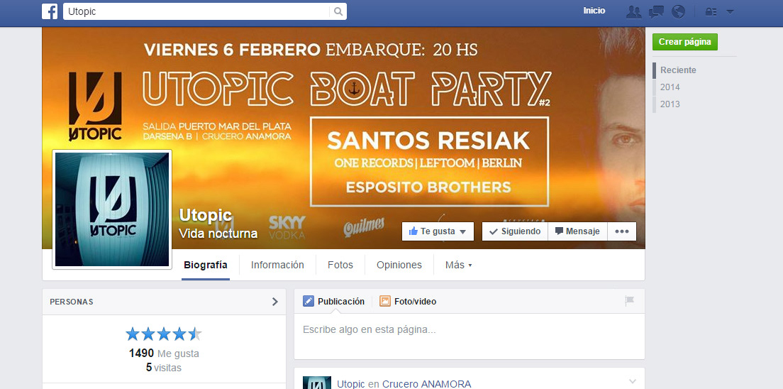 boat party utopic barco crucero house musica Altamar mar mardel verano