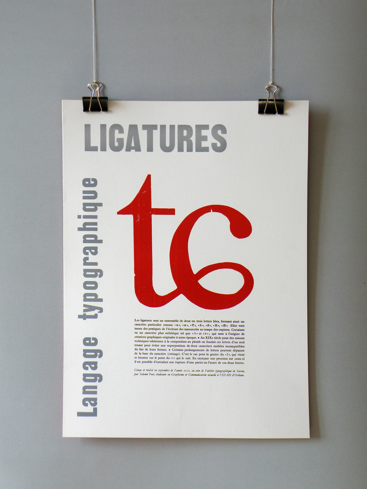 composition typographique Caractères au plomb linogravure