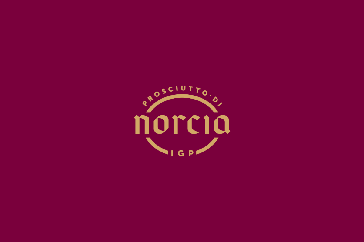 branding  graphic design  logo brand identity gold foil norcia prosciutto graphicdesign Icondesign Logo Design