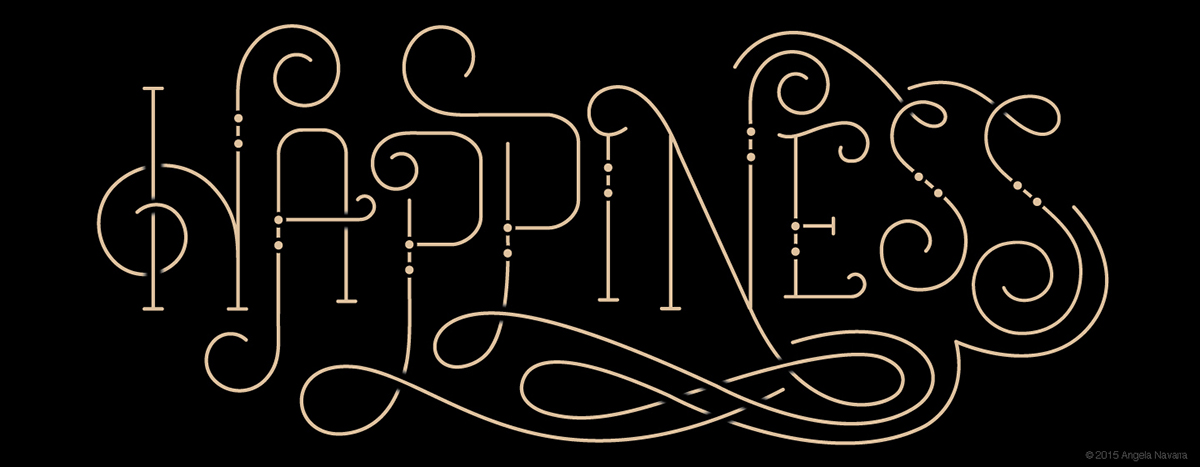 hand-lettering Swirls curls type Script feminine lettering