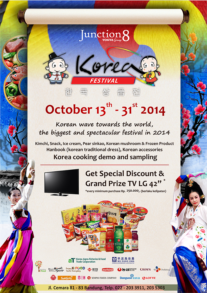 Korea design blue colorful Food  festival asian asia bandung Authentic