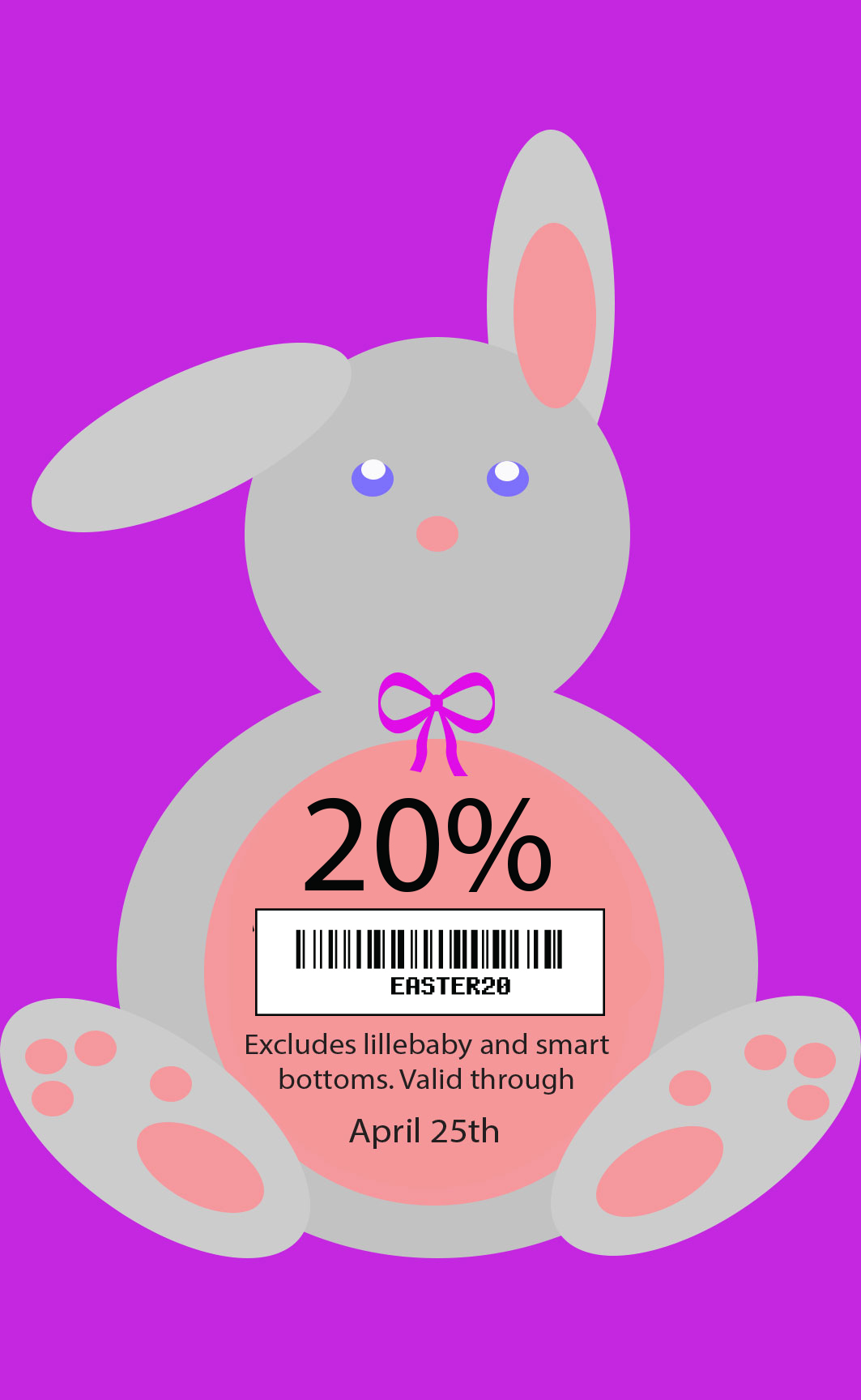 print Promotional Retail design easter design  easter bunny bunny