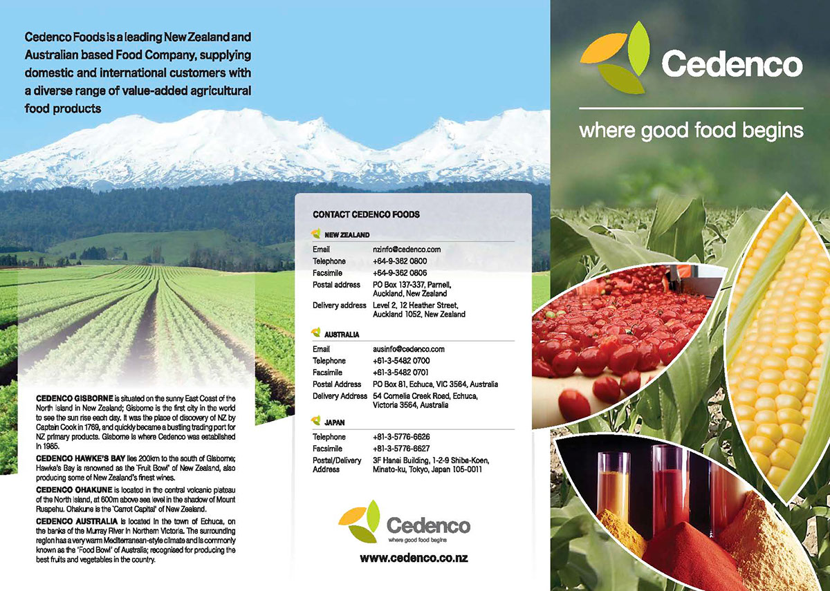 Food  manufacturing cedenco New Zealand food processing pastes powders