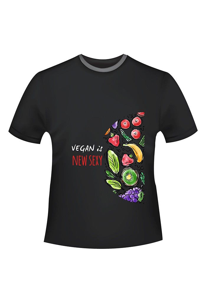 t-shirt vegan design Colourful 