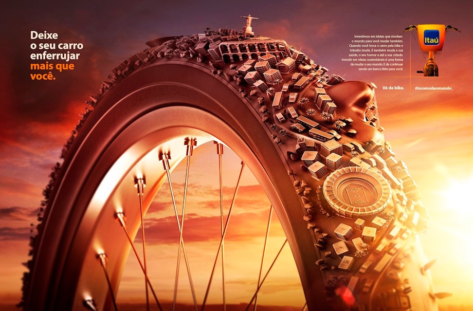 Bike Ilustração Luxology modo photoshop city Bike city Urban Bicycle