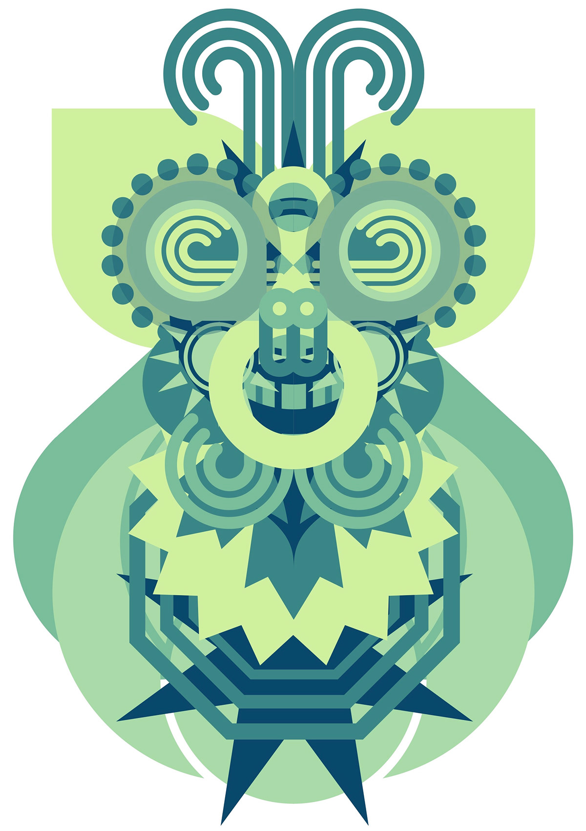 ILLUSTRATION  graphicart symmetry graphic design  dreams bugs