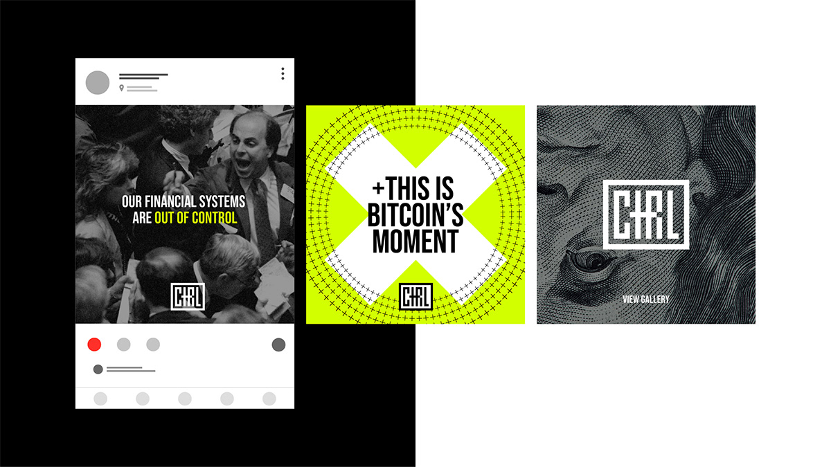nft crypto blockchain poster anarchy punk Cyberpunk industrial Duotone
