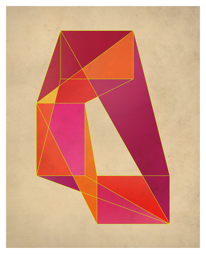 abstract color line geometry geometric digital art polygon triangle rectangle print abstraction