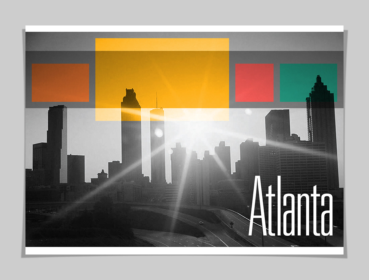 book  booklet  Atlanta  tourism peach