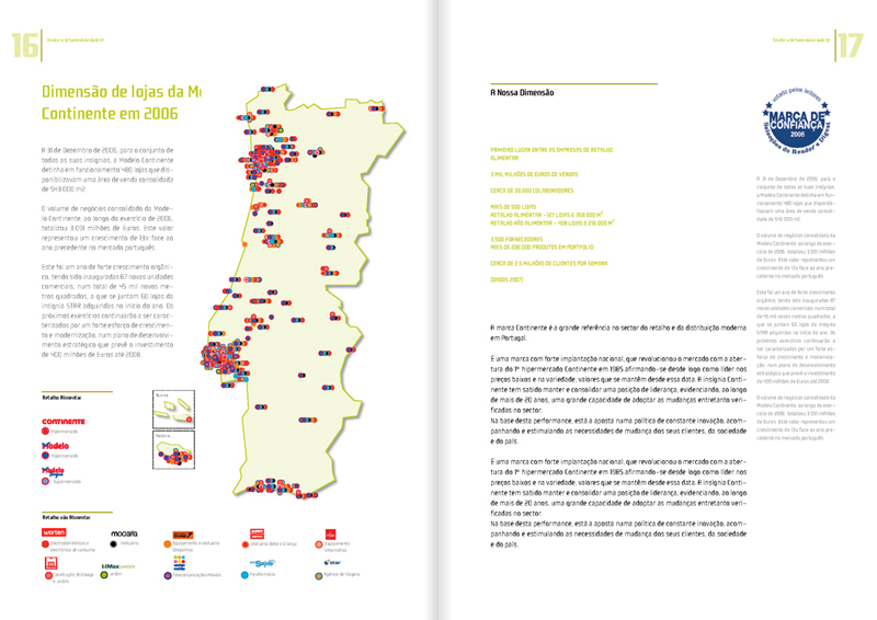 accounts report / sustainability report (Proposal) relatório contas relatório sustentabilidade nuno carvalho design design Continente