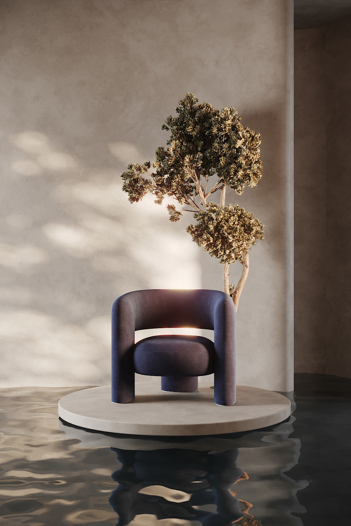 abstract animation  armchair CGI corona render  furniture Interior nft product design  Render