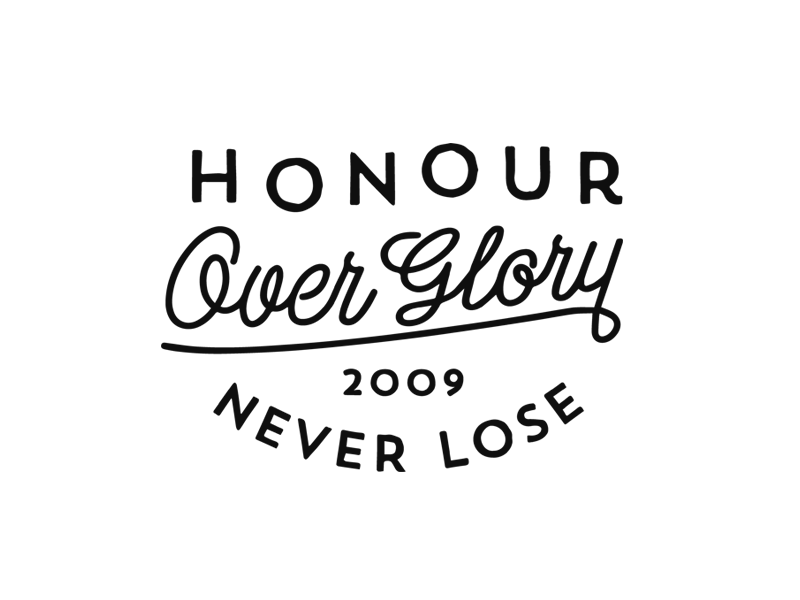 honour over glory brand designs