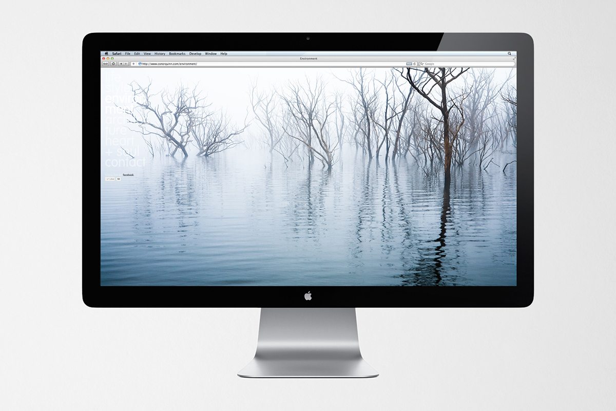 large type black & white  photography sites simple clean