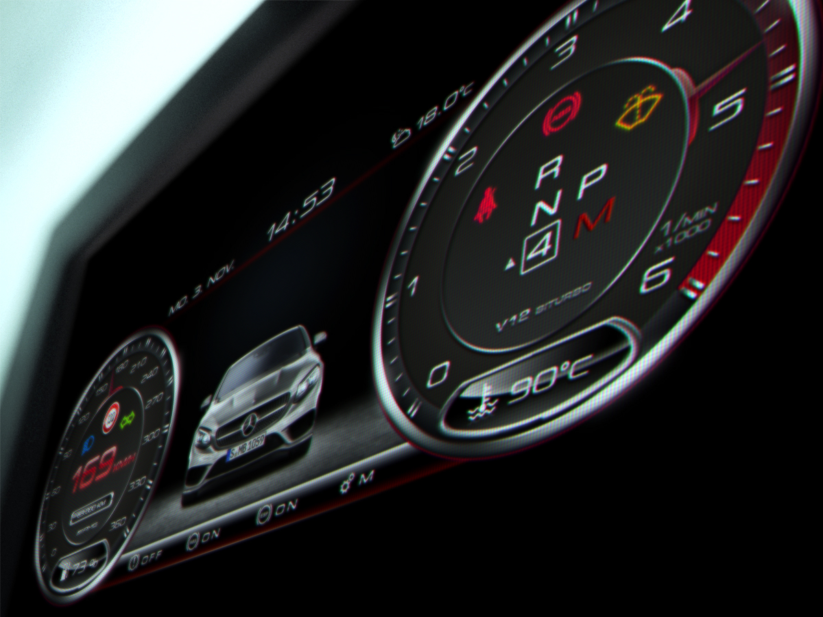 interface design Interface Auto speedometer digital speedometer tacho AMG mercedes Mercedes Benz
