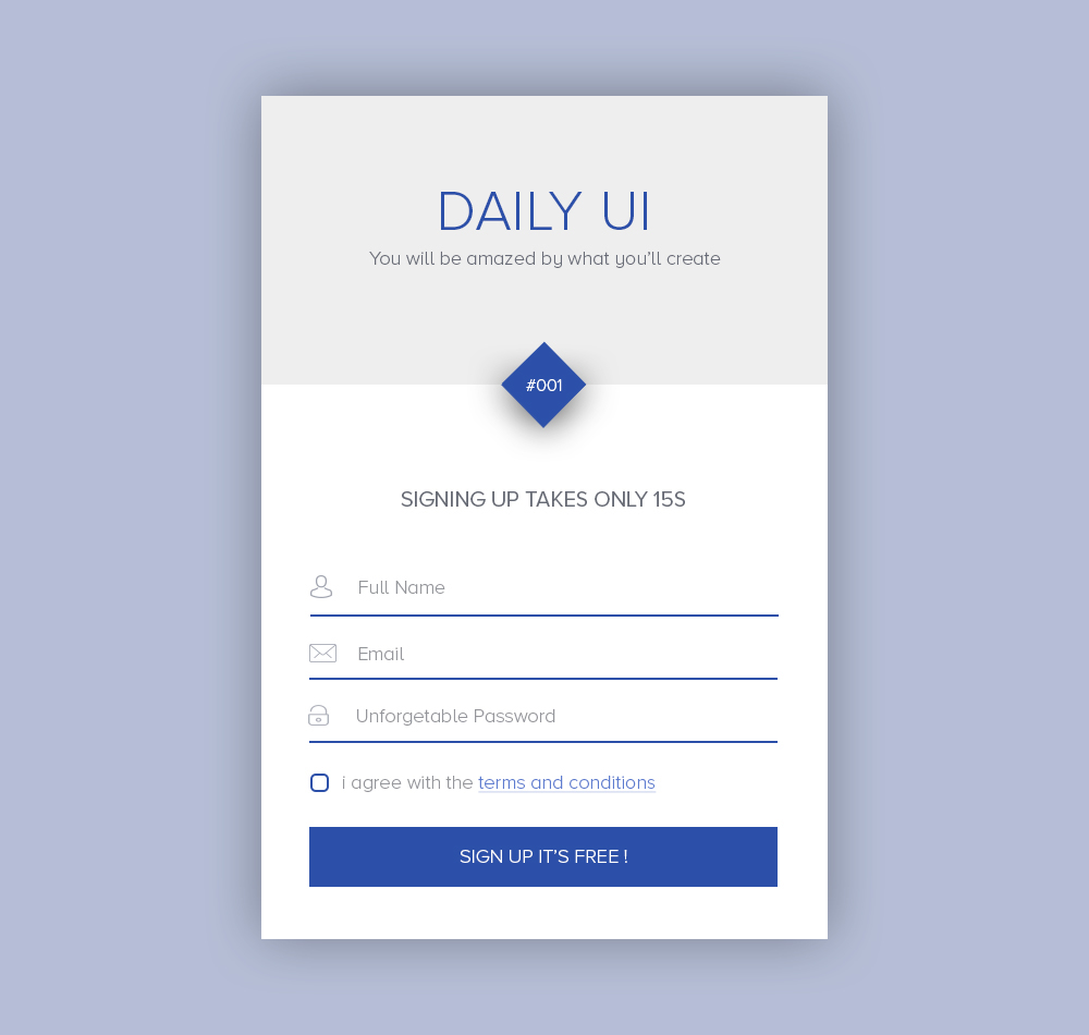 DailyUI app mobile UI creative