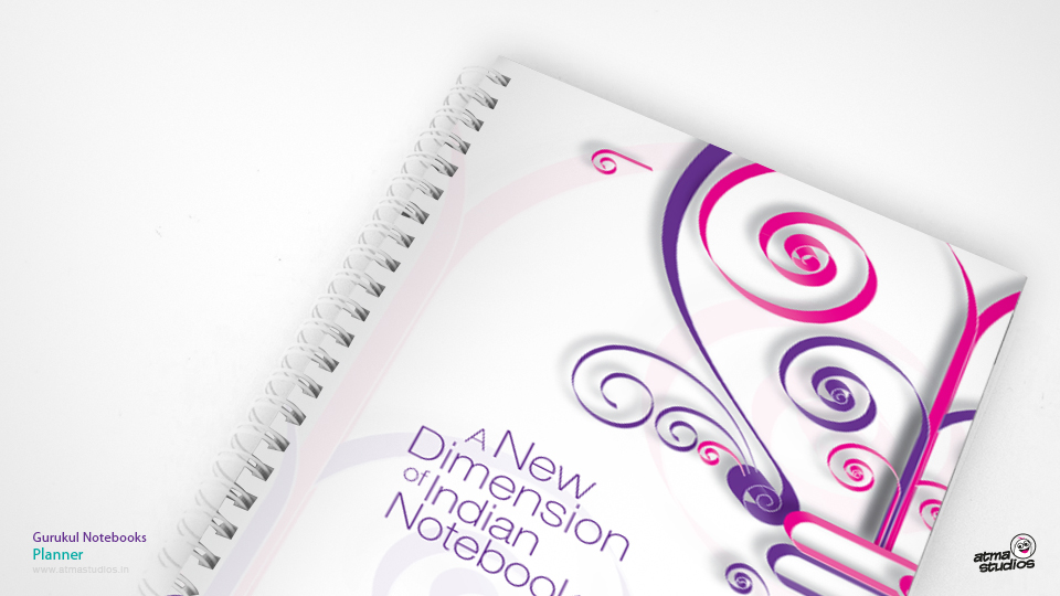 notebooks indian ATMA best design graphic art twirls India violet Lucknow Coimbatore hitech Printing Website