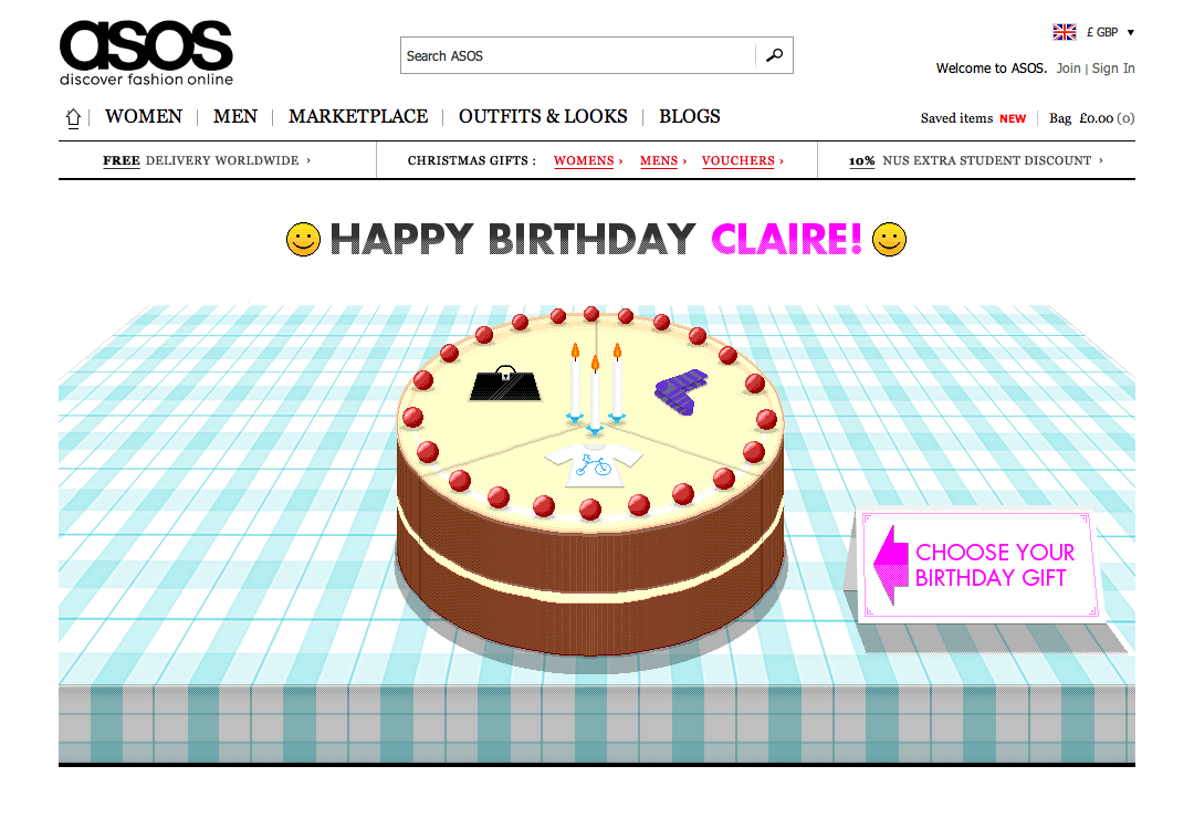 design Pixel art Pacman concepts scamps landing page Email cake birthdays promotions Promotional  asos asos.com Games