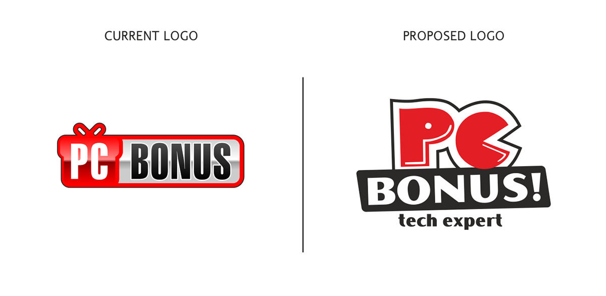 logo Computer store re-branding branding 