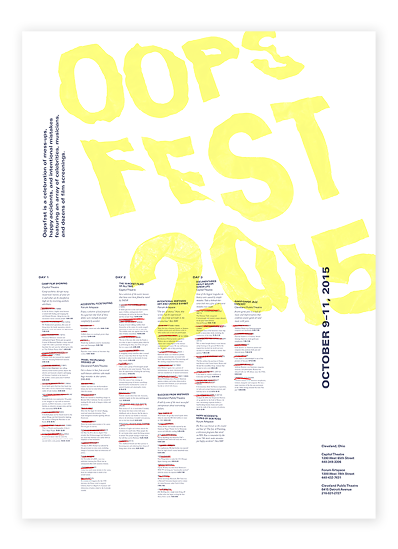 poster flyer app experimental festival