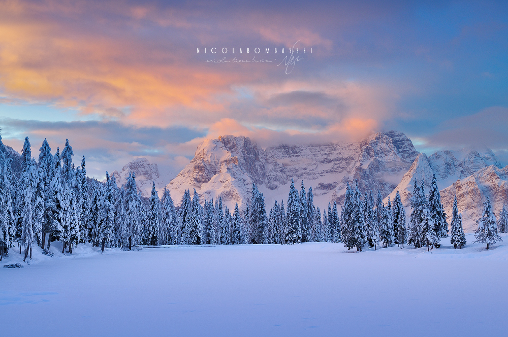 Adobe Portfolio dolomites Landscape mountains tre cime Lavaredo Misurina antorno winter lake Dolomiti