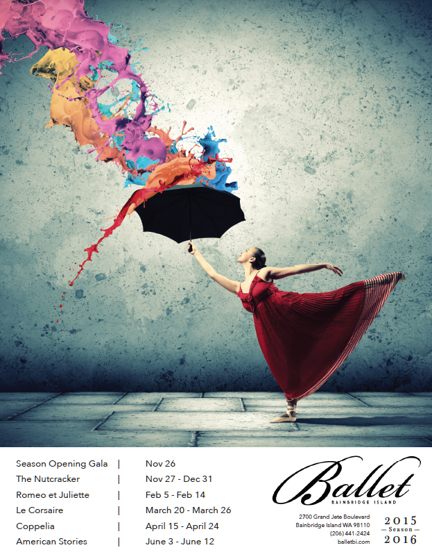 Balet Bainbridge Island. bbi balletbi 8-panel 8 panel brochure Brand Design brand identity m. holsinger monica holsinger monica holsinger