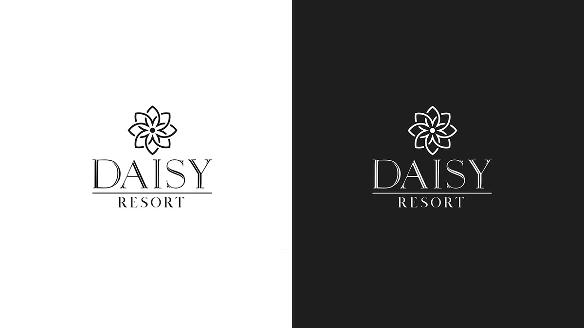 daisy Logo Design massage resort Spa therapy visual identity