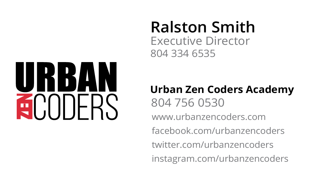 logo graphic design  branding  Ralston Studios Ralston Smith Urban Zen Coders academy