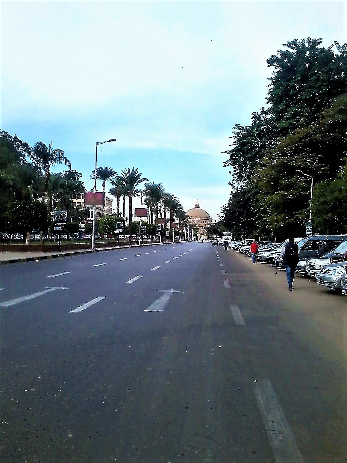 University cairo Students Street Beautiful constructure view