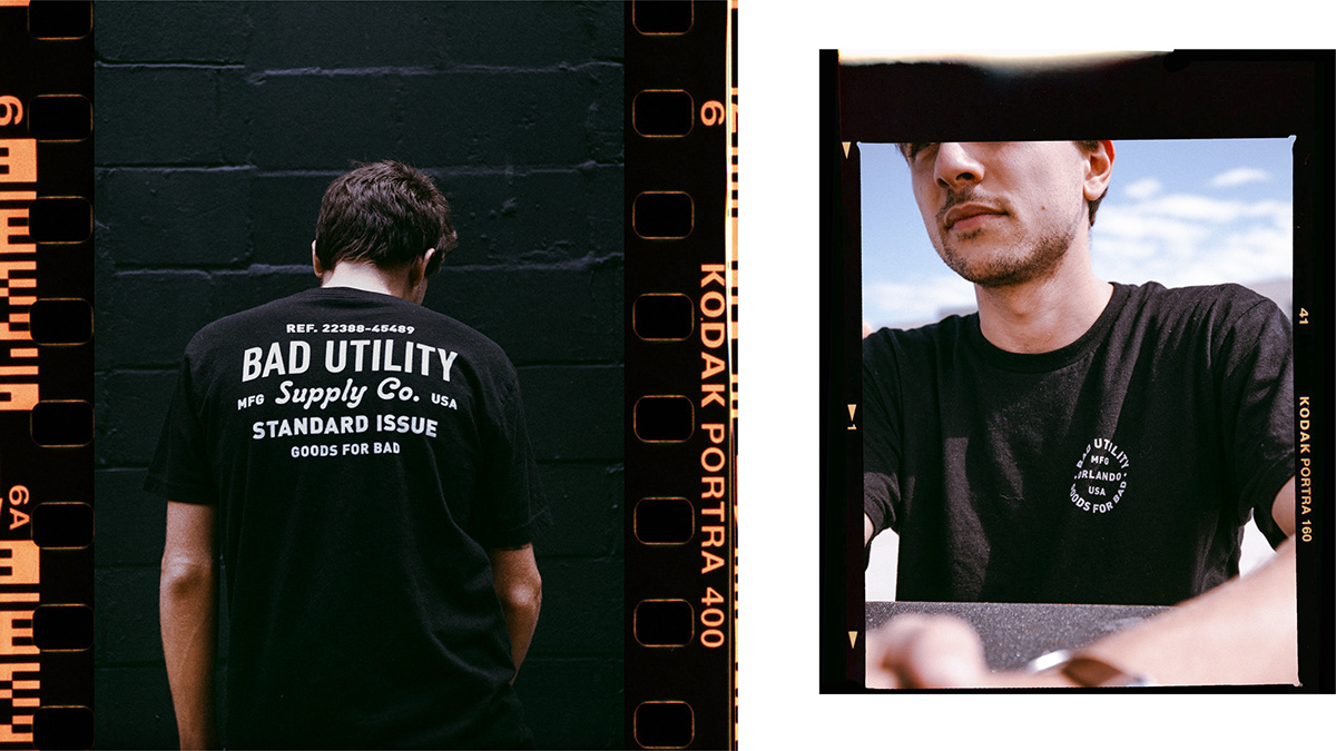 Travis Pietsch badutility bad utility design T Shirt tshirt tee typography   type graphic design 
