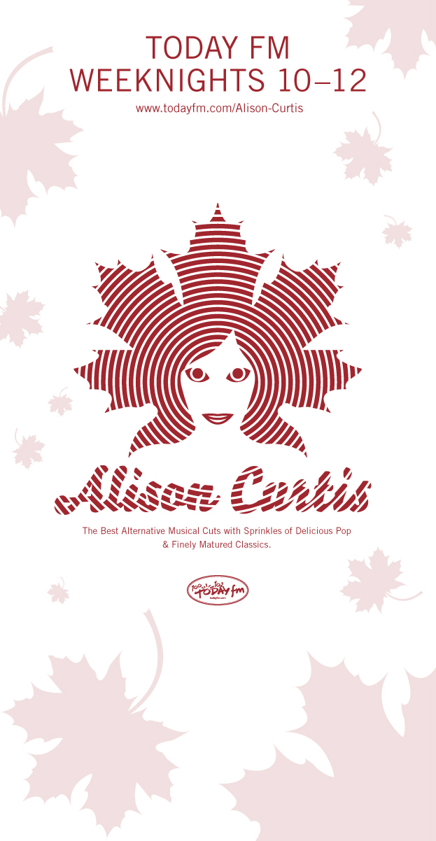 Alison Curtis logo Today FM Maple Leaf dj Radio