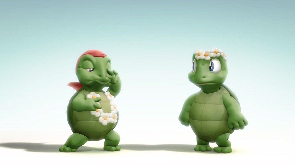 tartallegre kinder Turtle 3D Cg animation