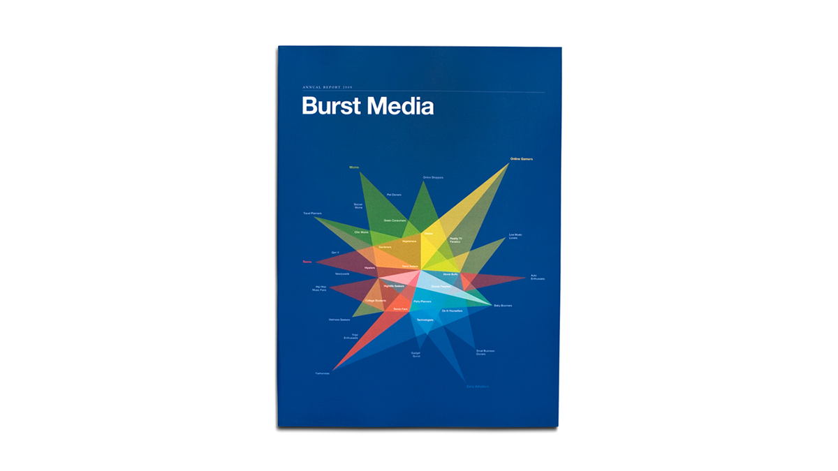 Burst Media  annual report  print  digital printing  Data  data visualization