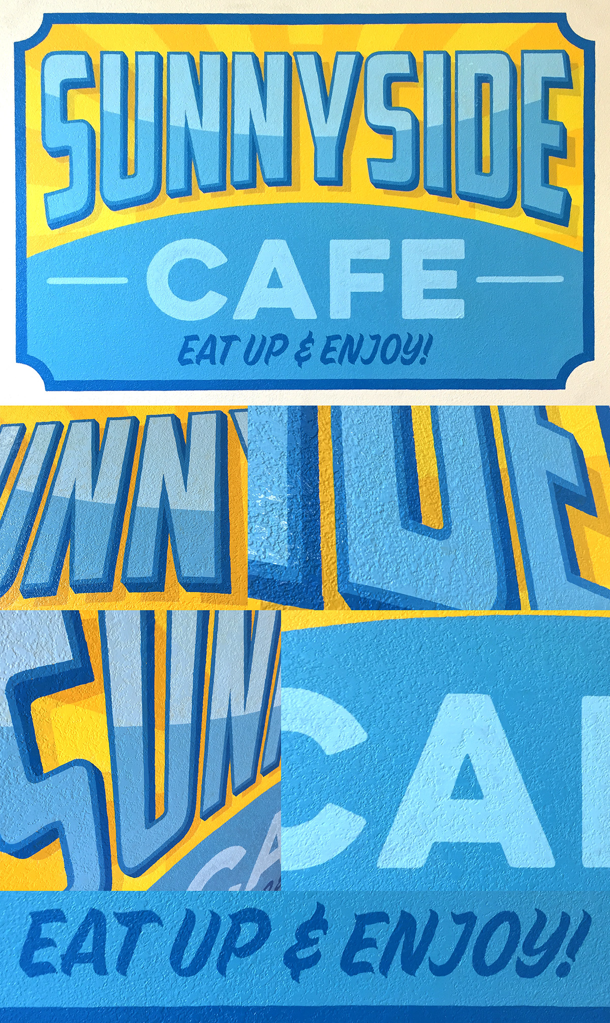 sign painting Sign design lettering HAND LETTERING Hand Painted Mural wall art timothy brennan