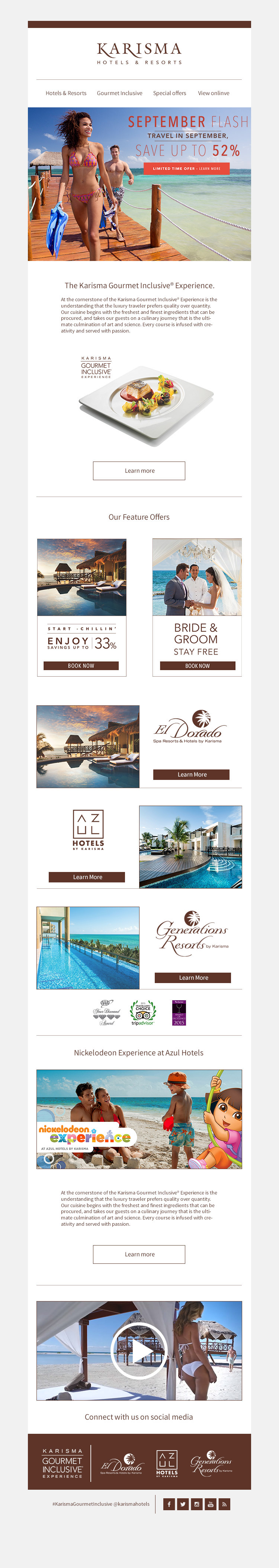 emial Web clean Resorts marketing  