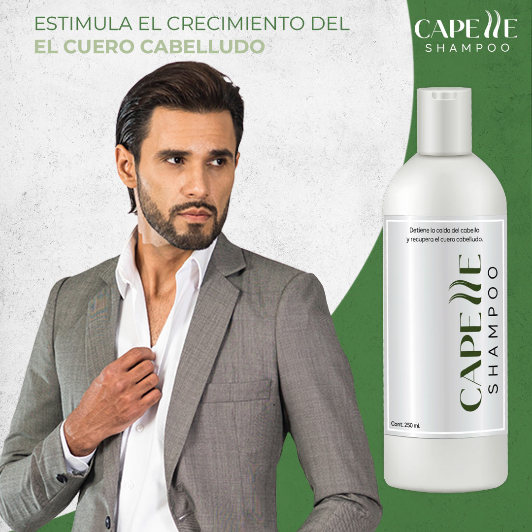 Capelle diseño hair marca men mexico Nature product publicidad shampoo