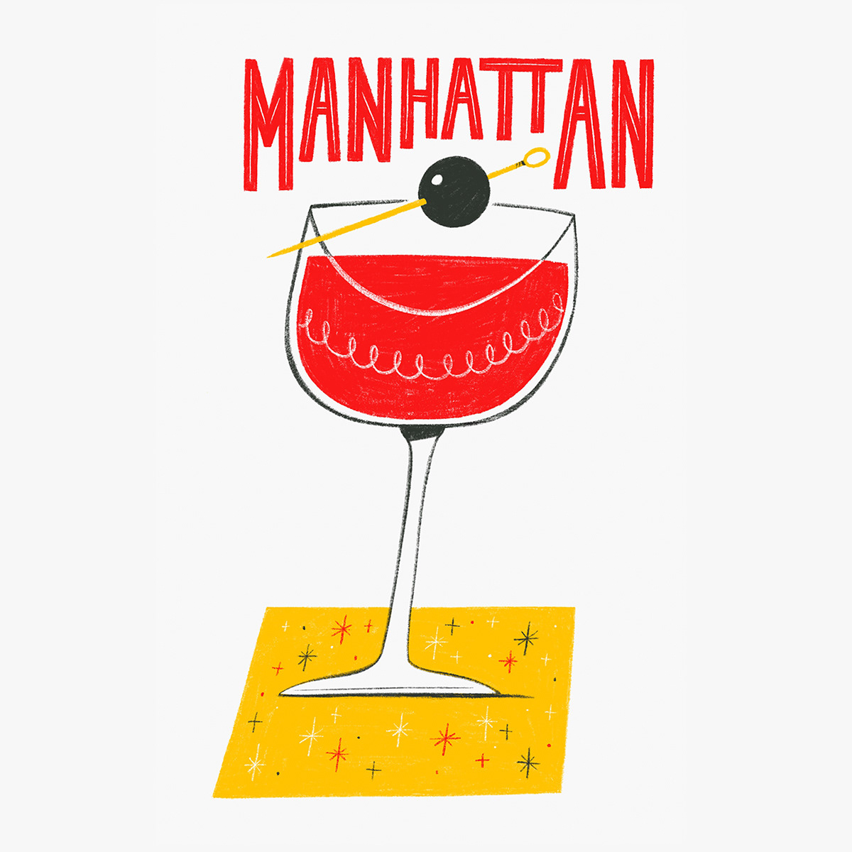 bar Classic Cocktails cocktails drinks ILLUSTRATION  Manhattan Martini old fashioned recipe Whiskey Sour