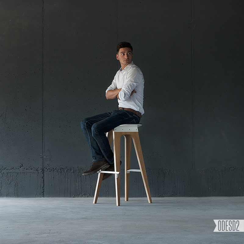 bar man photo shoot studio stool photoshoot design black White wall concrete grey