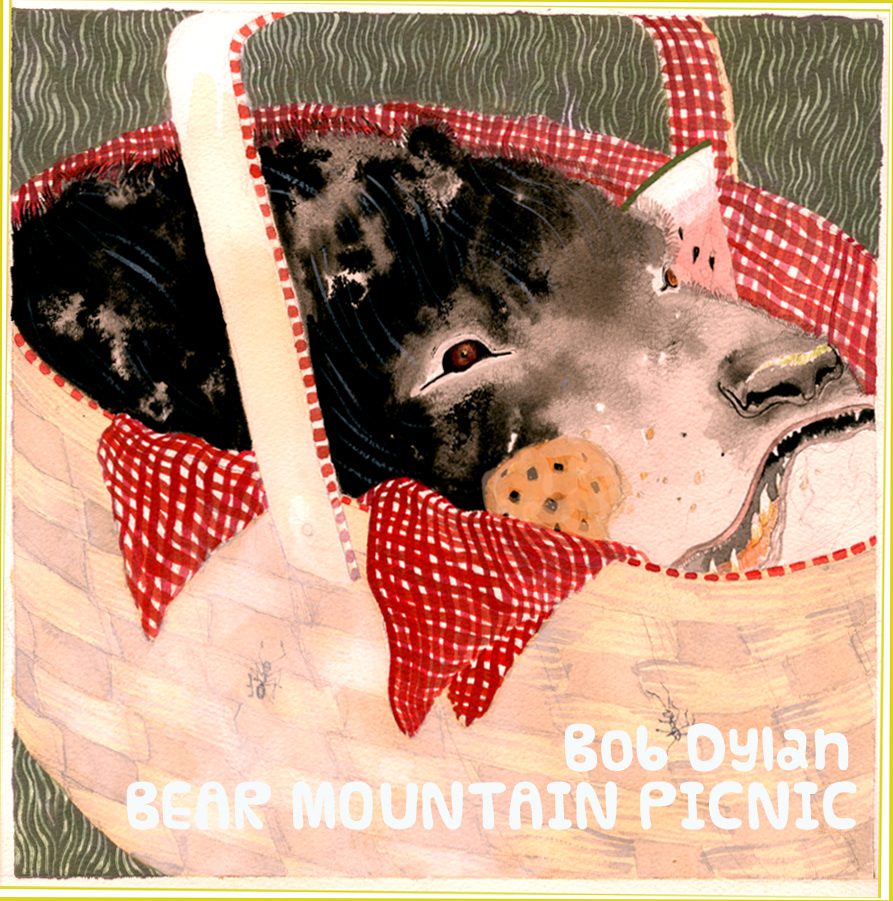 bear mountain picnic  bear mountain picnic bob dylan dylan CD cover album cover cd Album cover square Fur grass basket