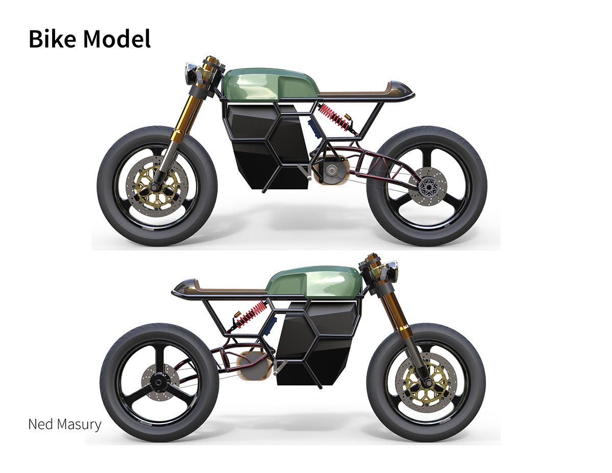 cafe racer transportaion electric vehicle motorcycle senior thesis