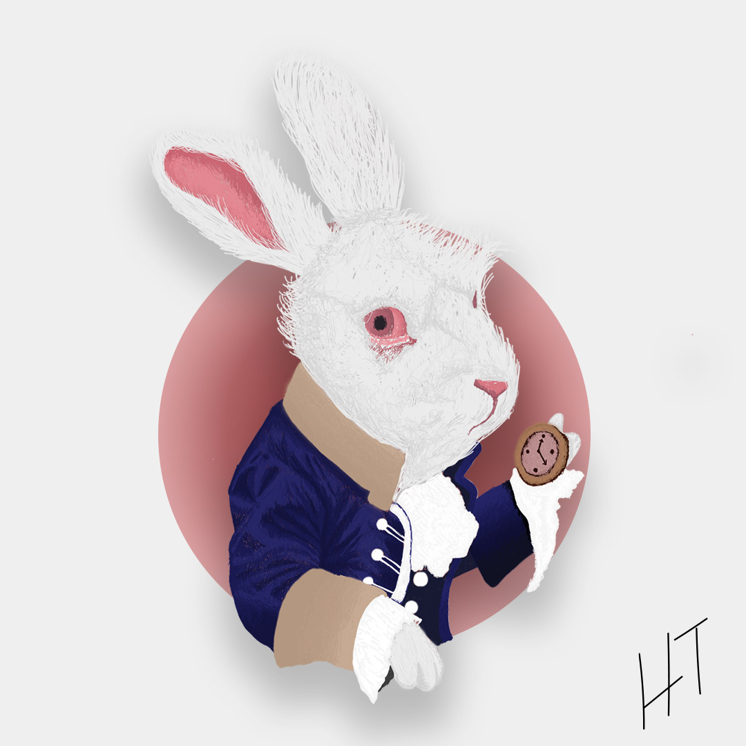 alice in wonderland bunny disney illustrasyon ILLUSTRATION  rabbit